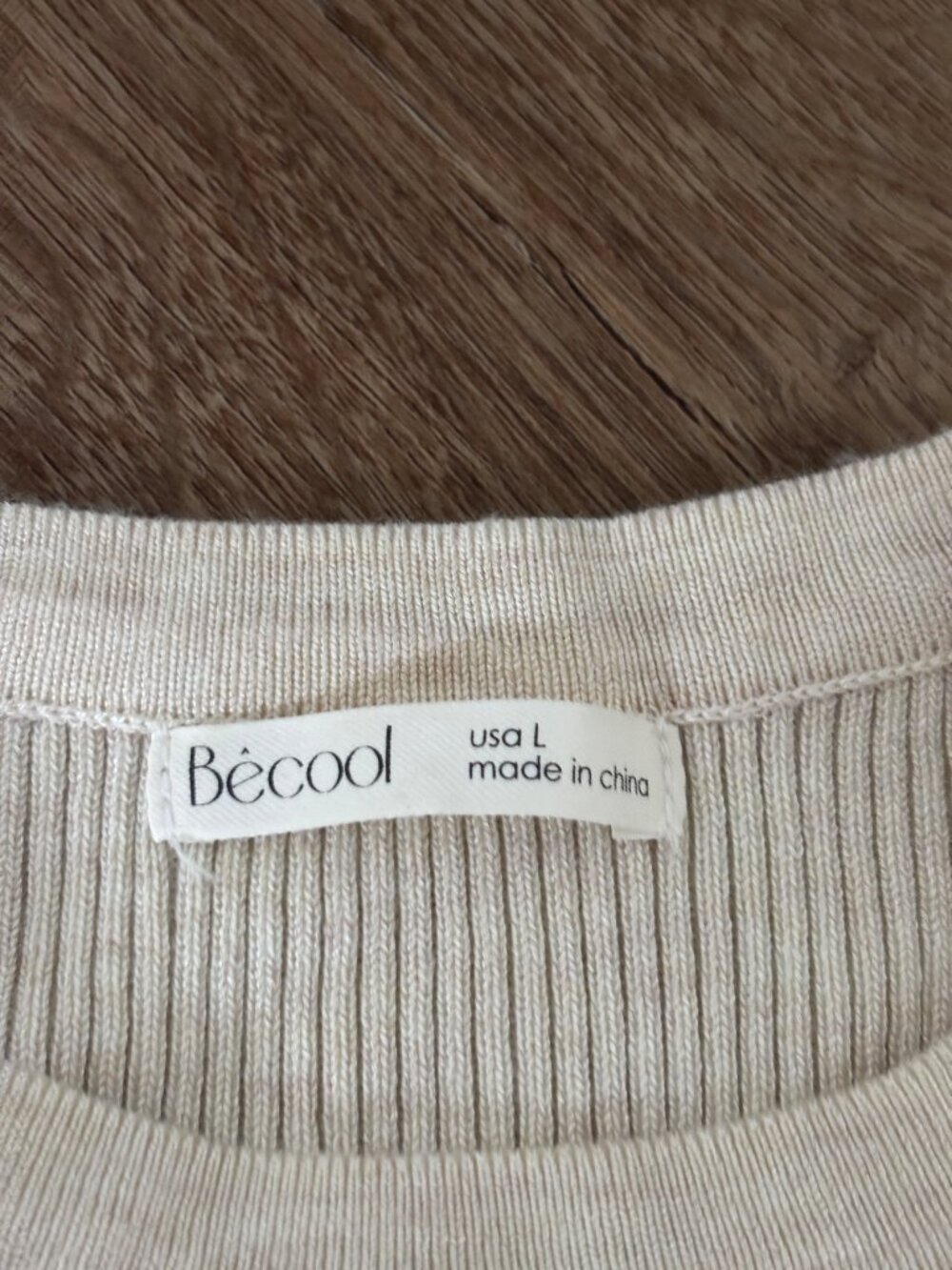 Becool Ribbed Knit Sweater - Size Large - Picture 3 of 4
